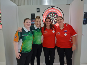 WDF Europe Cup 2022: Ladies Pairs Last 16 - Katie Sheldon, Robyn Byrne (Ireland), Sylvia Schlapbach, Sarah Bartlomé (Switzerland)